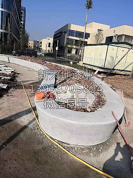 現(xiàn)澆水磨石花壇異形花壇座椅